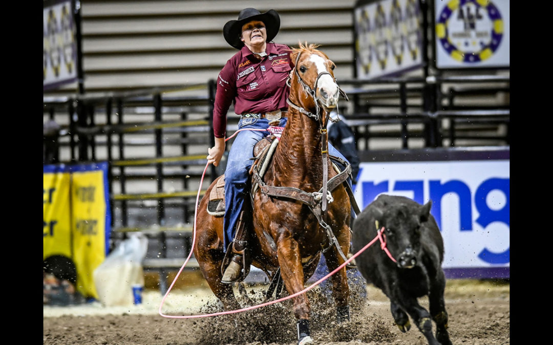 Gilbert Etches Name in History Books as 2021 WPRA World Champion Breakaway Roper