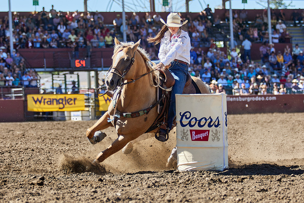 Kinsel Collects Ellensburg Rodeo Title for First Time in Her Career