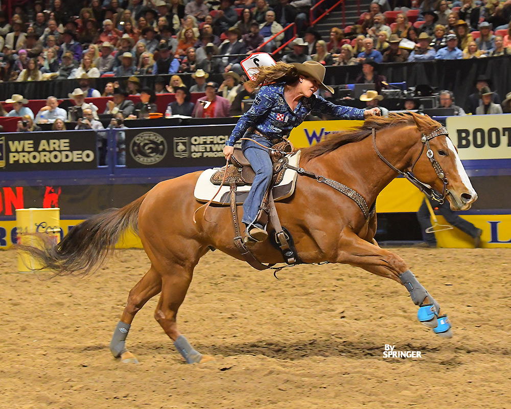 Winn Wins Round 1 of the 2023 Wrangler National Finals Rodeo WPRA