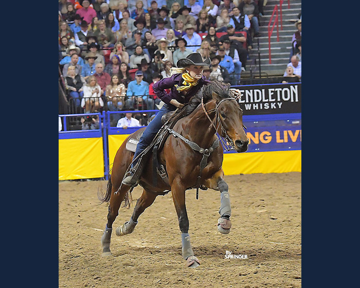 Johnson and Steal Money Stole the Money in the Barrel Racing in Rd. 4