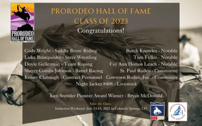 2023 ProRodeo Hall of Fame Class Announced